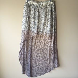 Gypsy05, cheetah, ombré silk skirt